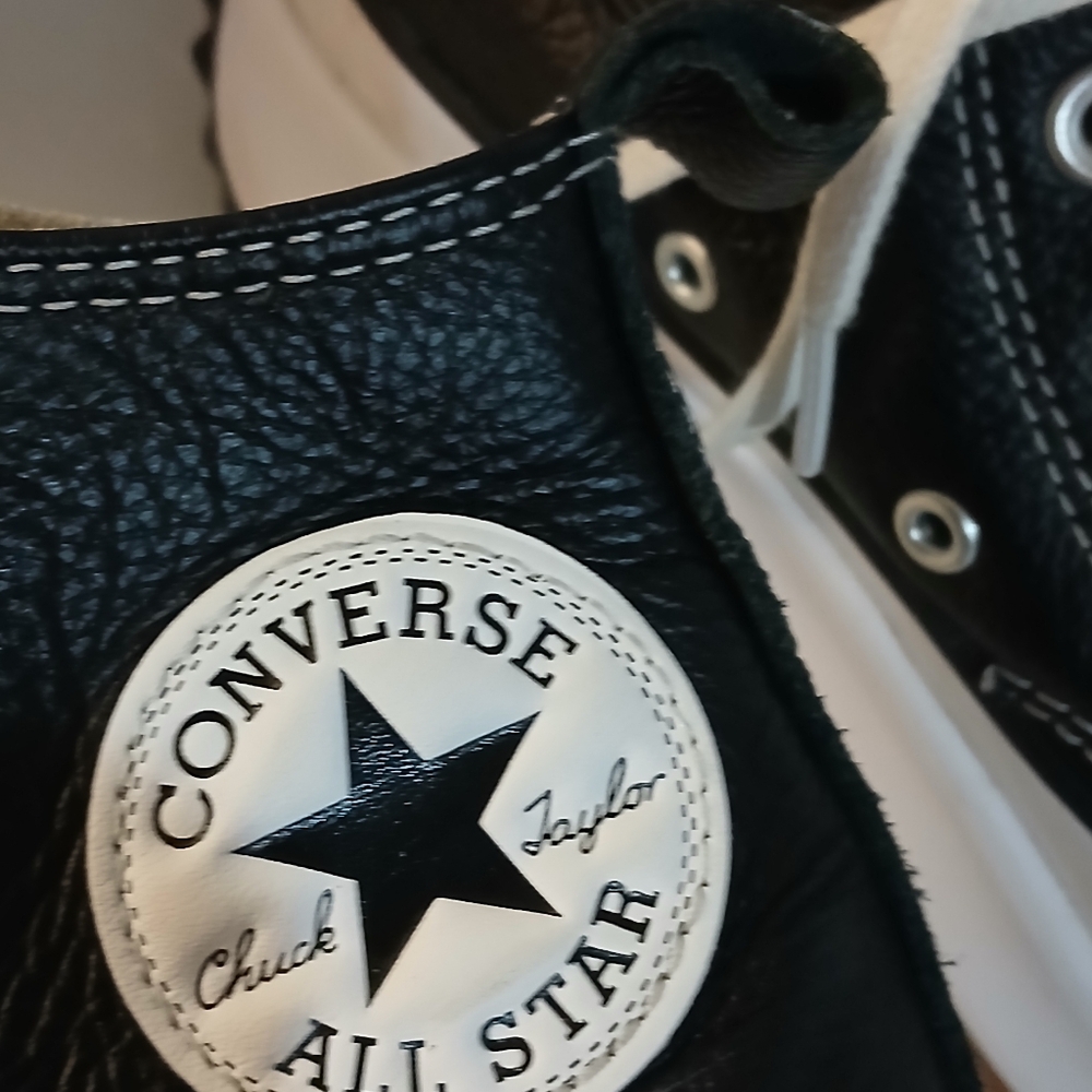Converse Black and White High-Top Sneakers - Picture 11 of 11
